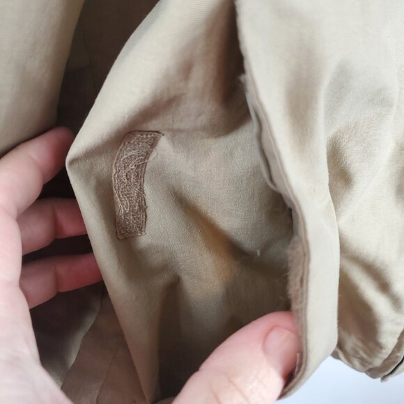 Dockers Tan Khaki Fleece Interior Hooded Lng Slv Zipper Closure Mens Jacket XL - Picture 5 of 16